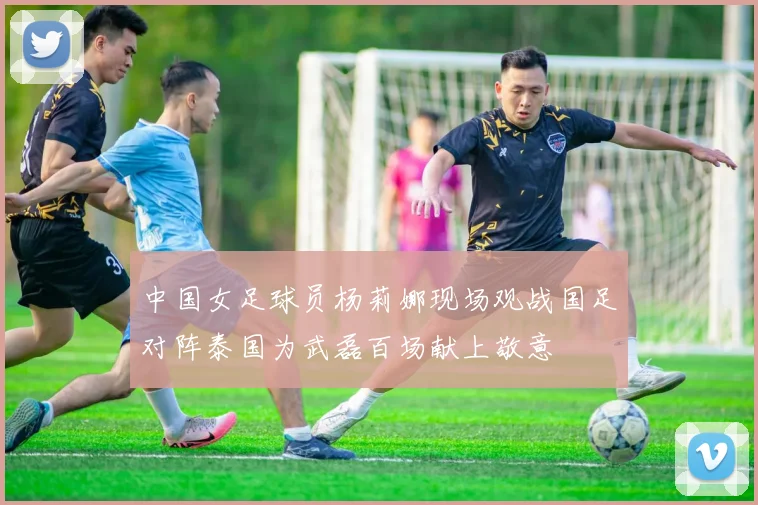 中国女足球员杨莉娜现场观战国足对阵泰国为武磊百场献上敬意